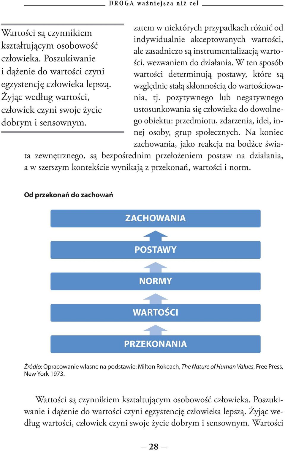 względnie stałą skłonnością do wartościowania, tj.