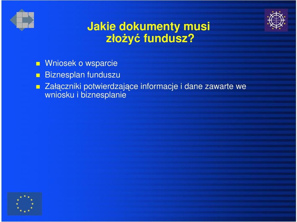 Załączniki potwierdzające informacje i