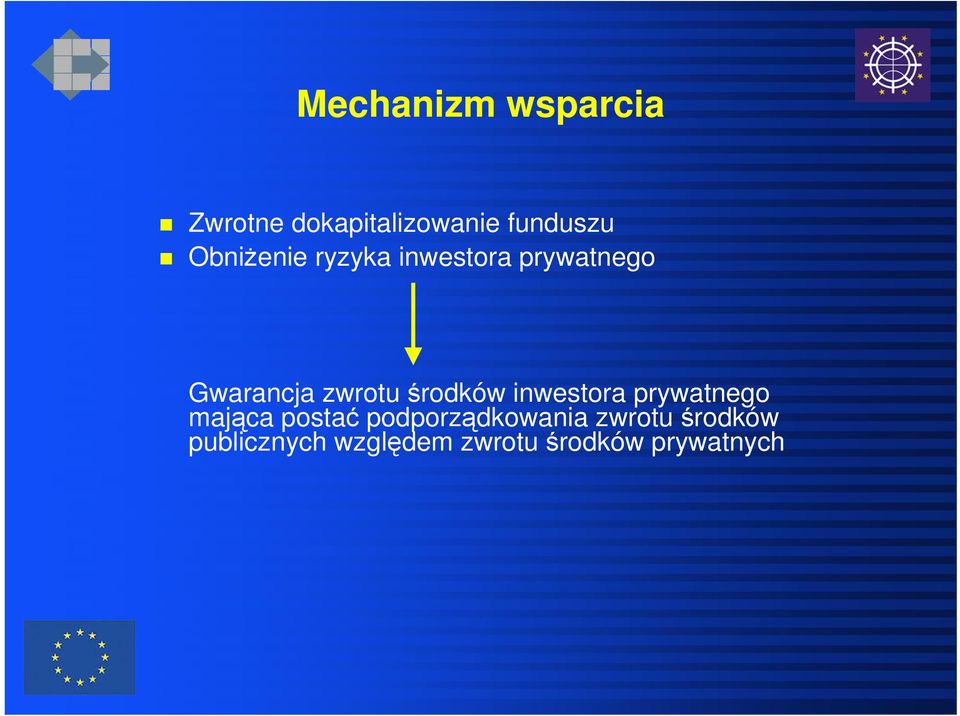 środków inwestora prywatnego mająca postać