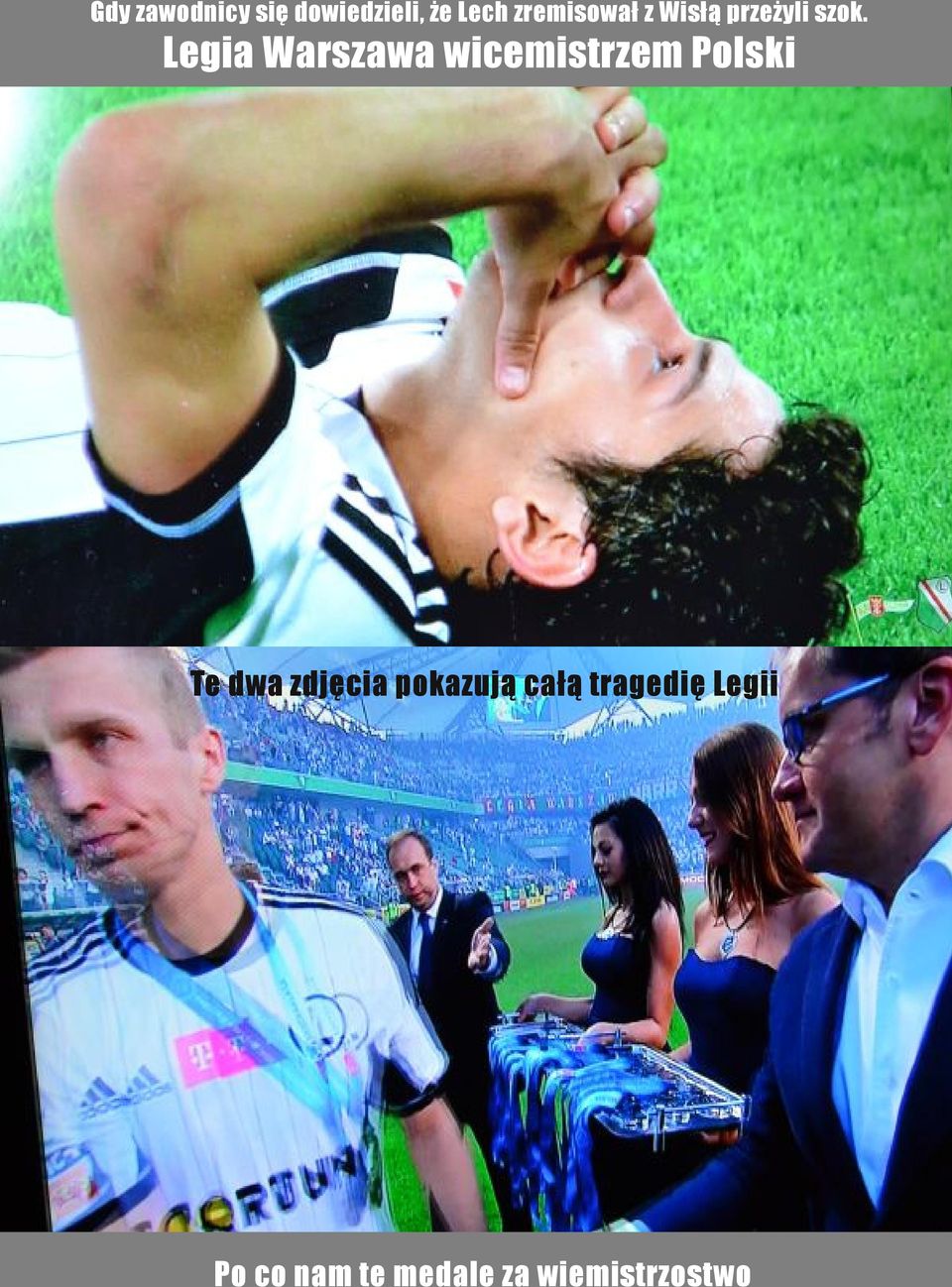 Legia Warszawa wicemistrzem Polski Te dwa