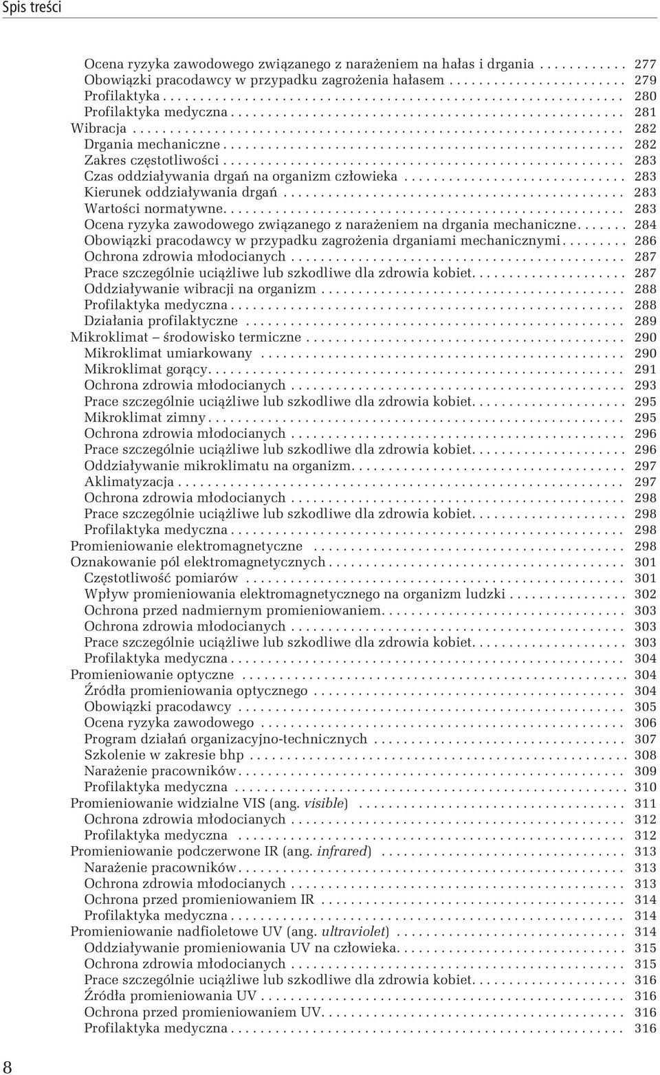 ..................................................... 282 Zakres częstotliwości...................................................... 283 Czas oddziaływania drgań na organizm człowieka.