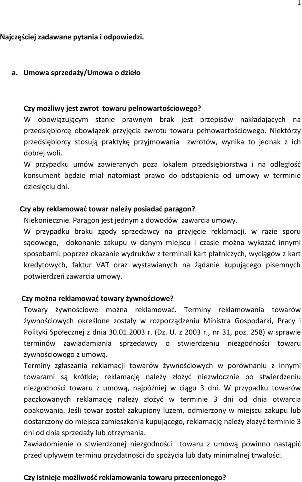 Czy istnieje możliwość reklamowania towaru przecenionego? - PDF Free  Download