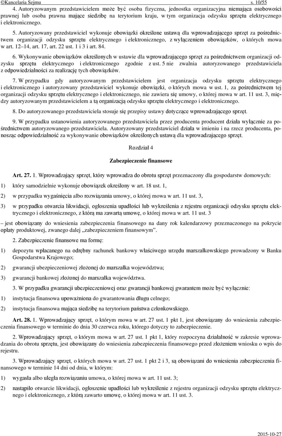 elektrycznego i elektronicznego. 5.