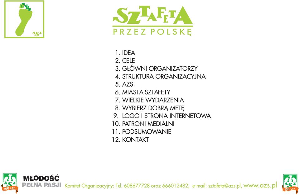 WIELKIE WYDARZENIA 8. WYBIERZ DOBR METÊ 9.