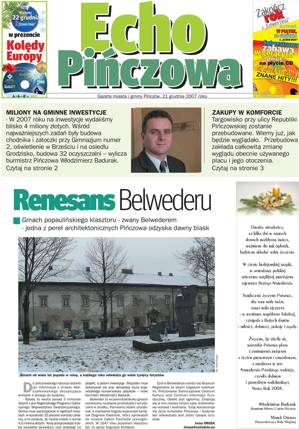 Czytaj a stroie 2 ZAKUPY W KOMFORCIE Targowisko przy ulicy Republiki Piñczowskiej zostaie przebudowae. Wiemy ju, jak bêdzie wygl¹da³o.