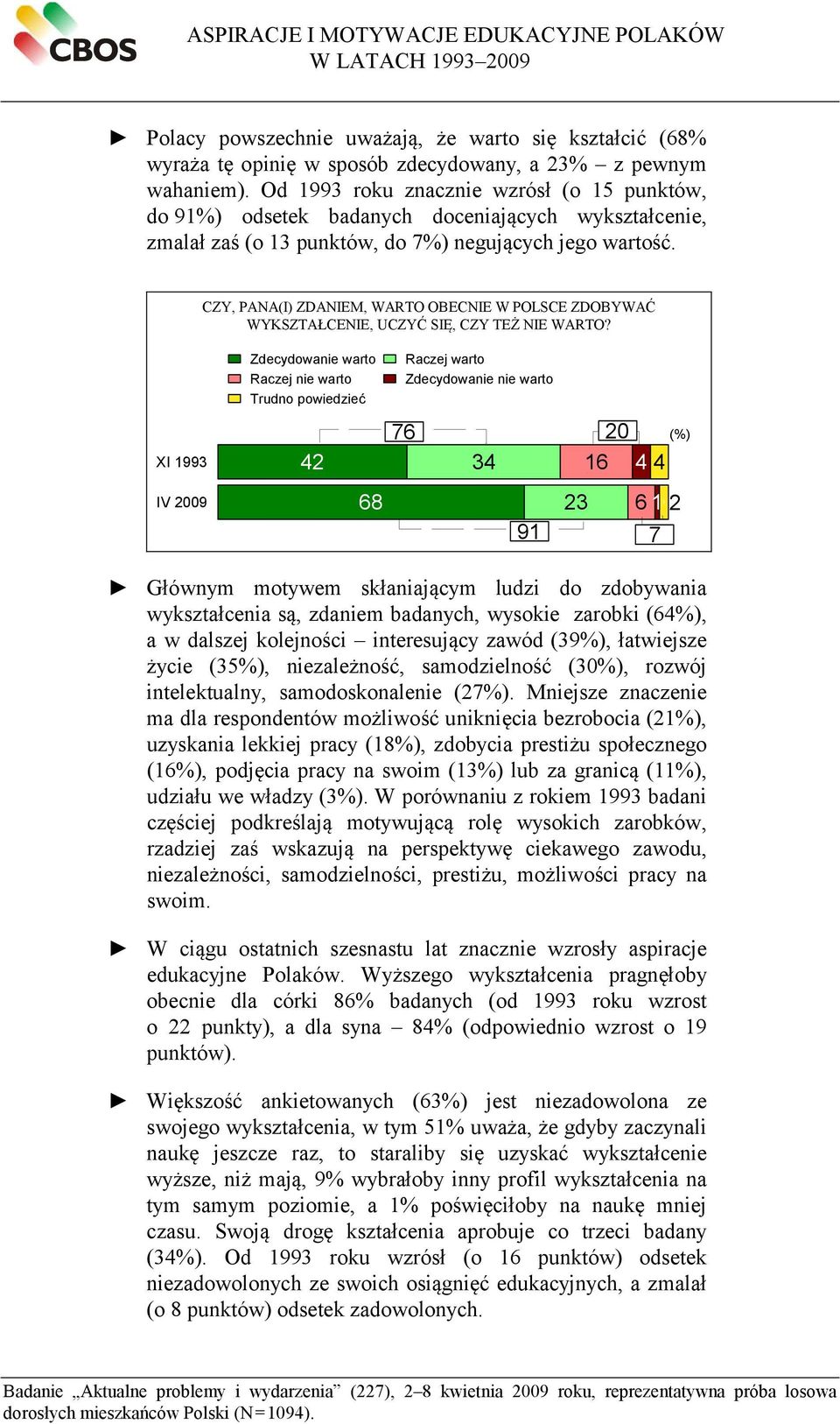 CZY, PANA(I) ZDANIEM, WARTO OBECNIE W POLSCE ZDOBYWAĆ WYKSZTAŁCENIE, UCZYĆ SIĘ, CZY TEŻ NIE WARTO?