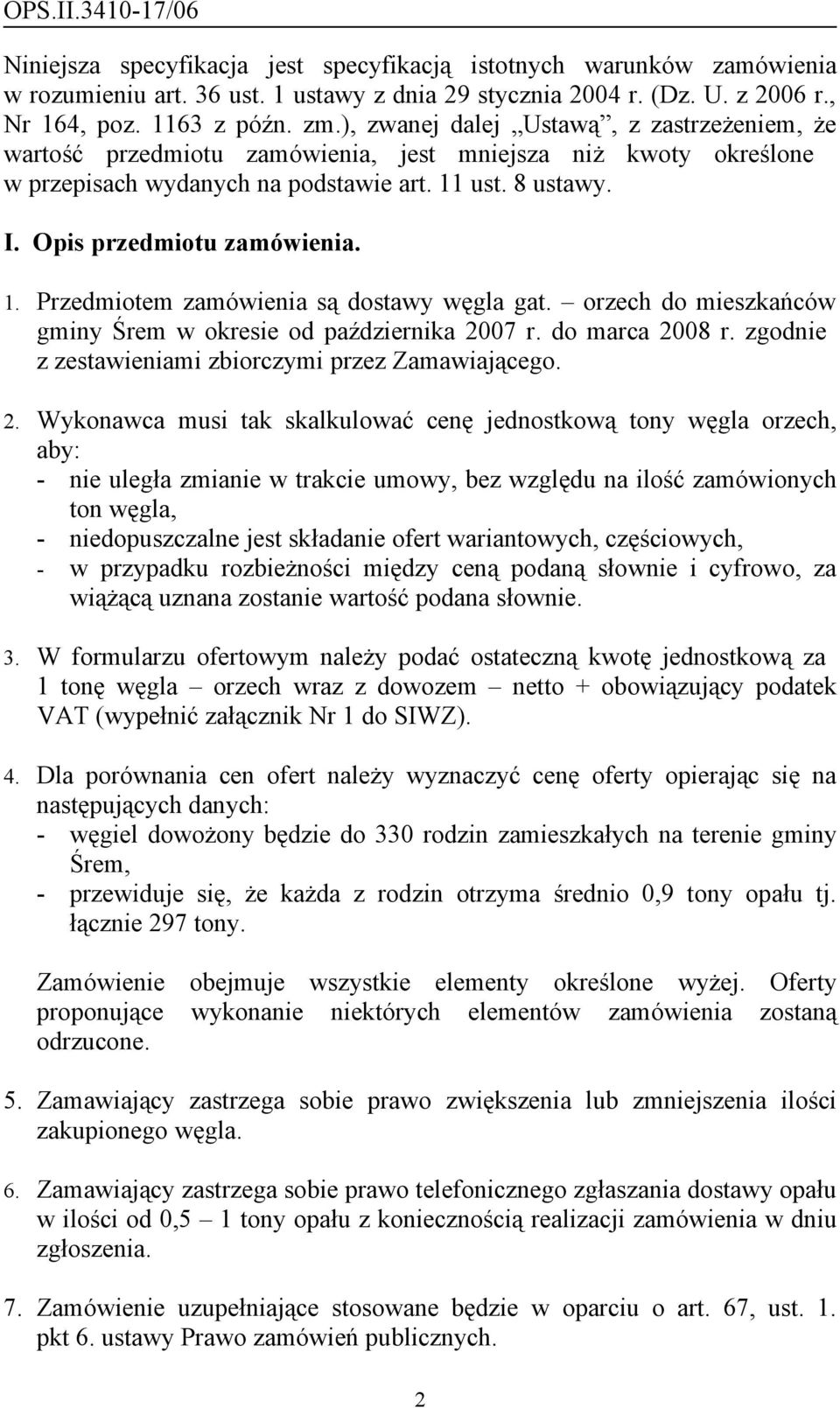 orzech do mieszkańców gminy Śrem w okresie od października 20