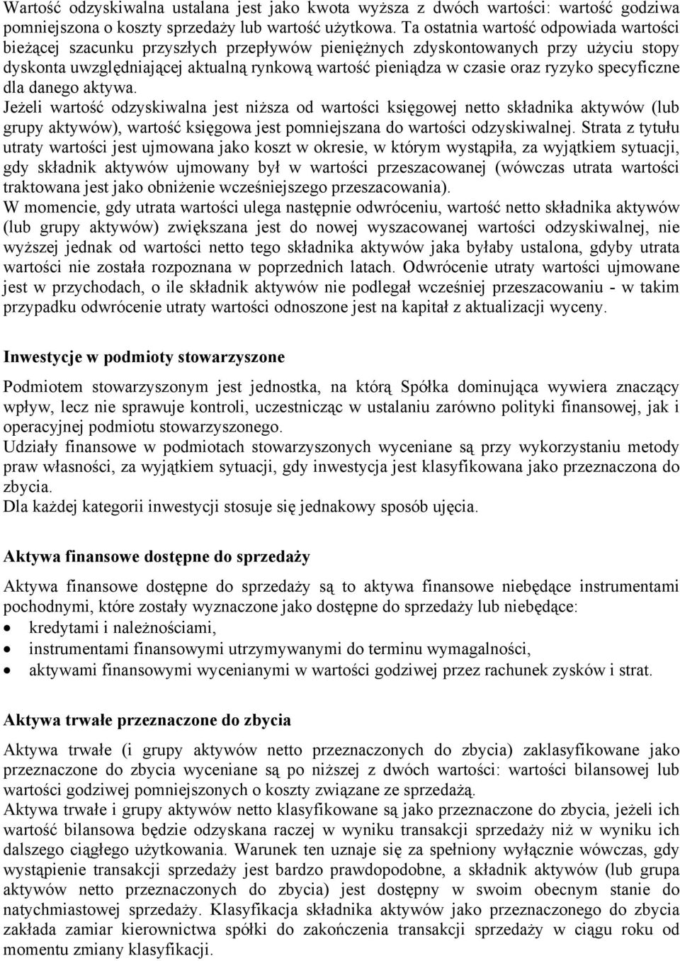 ryzyko specyficzne dla danego aktywa.