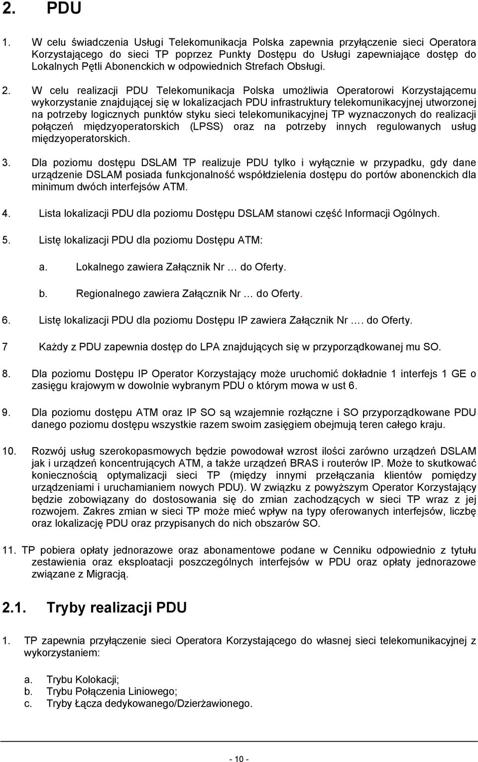 odpowiednich Strefach Obsługi. 2.