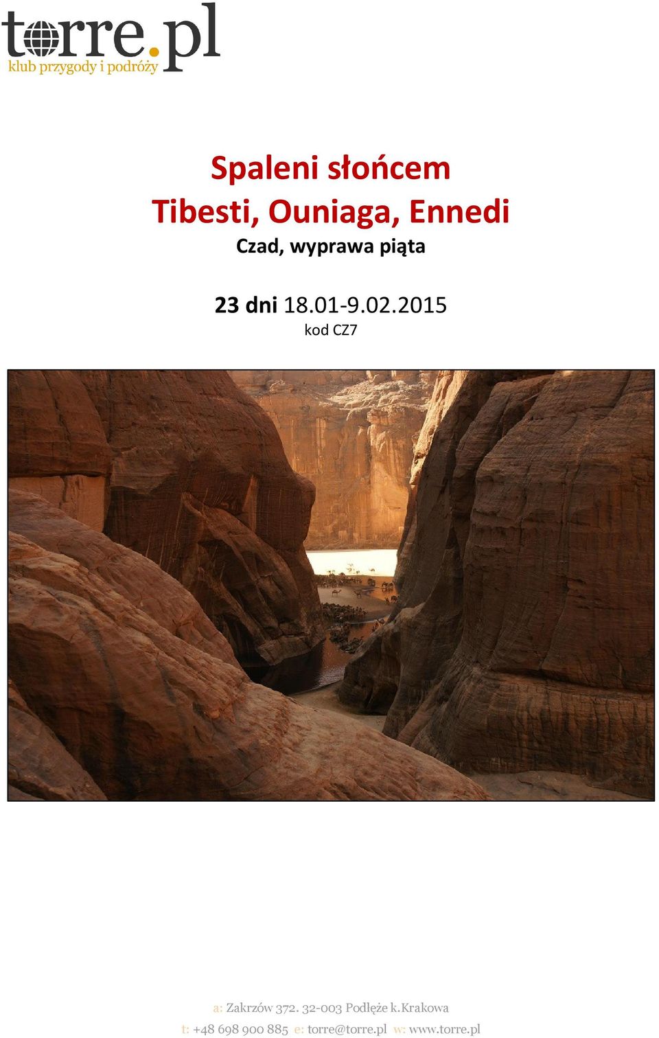 Ennedi Czad, wyprawa