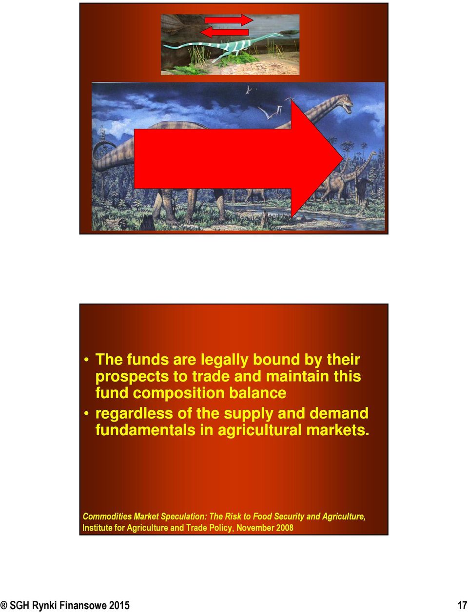 agricultural markets.