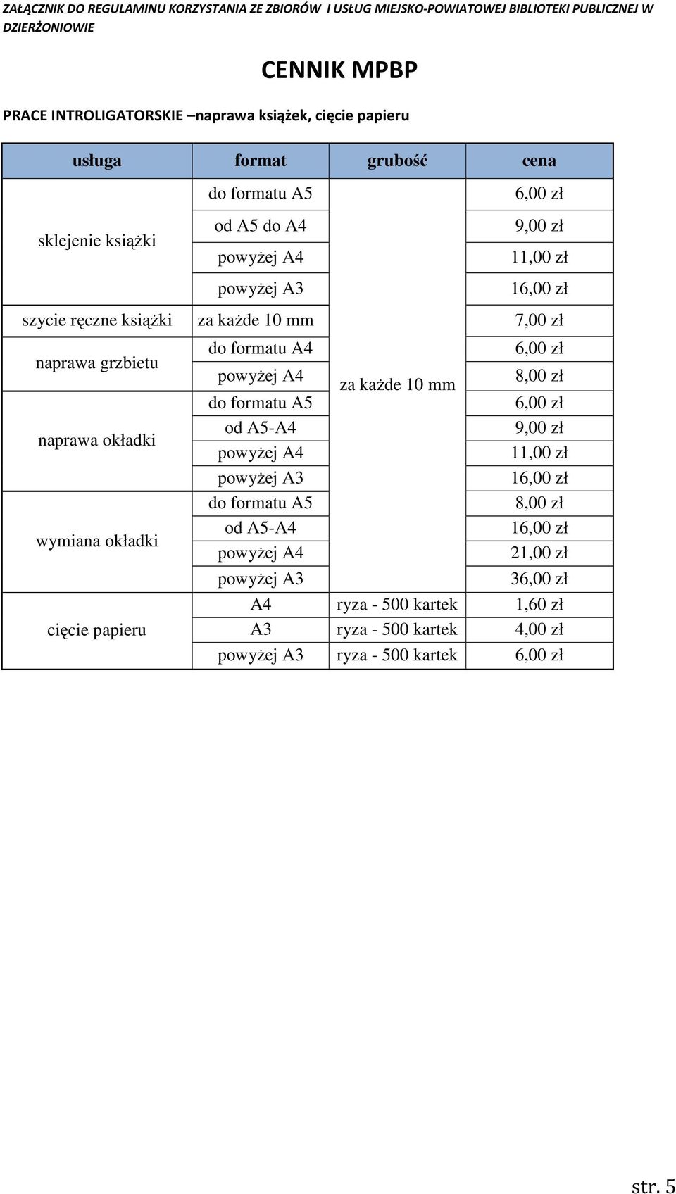 okładki cięcie papieru do formatu do formatu A5 od A5- powyżej do formatu A5 od A5-6,00 zł 8,00 zł 6,00 zł 9,00 zł 11,00 zł 16,00 zł
