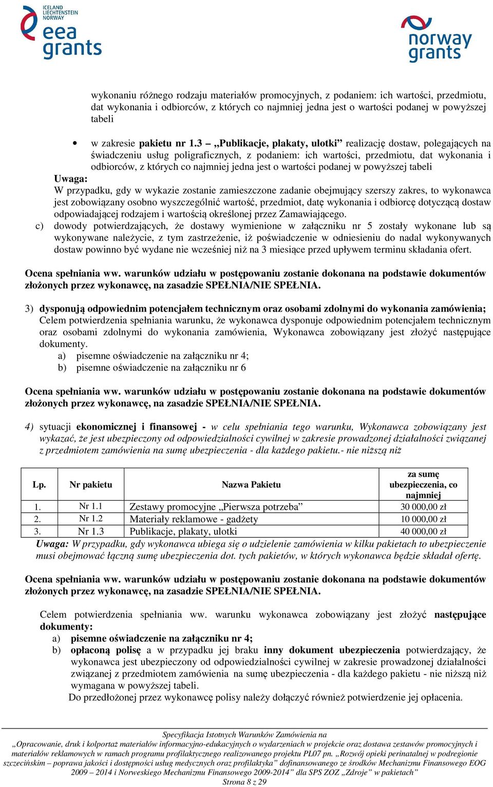 3 Publikacje, plakaty, ulotki realizację dostaw, polegających na świadczeniu usług poligraficznych, z podaniem: ich wartości, przedmiotu, dat wykonania i odbiorców, z których co najmniej jedna jest o