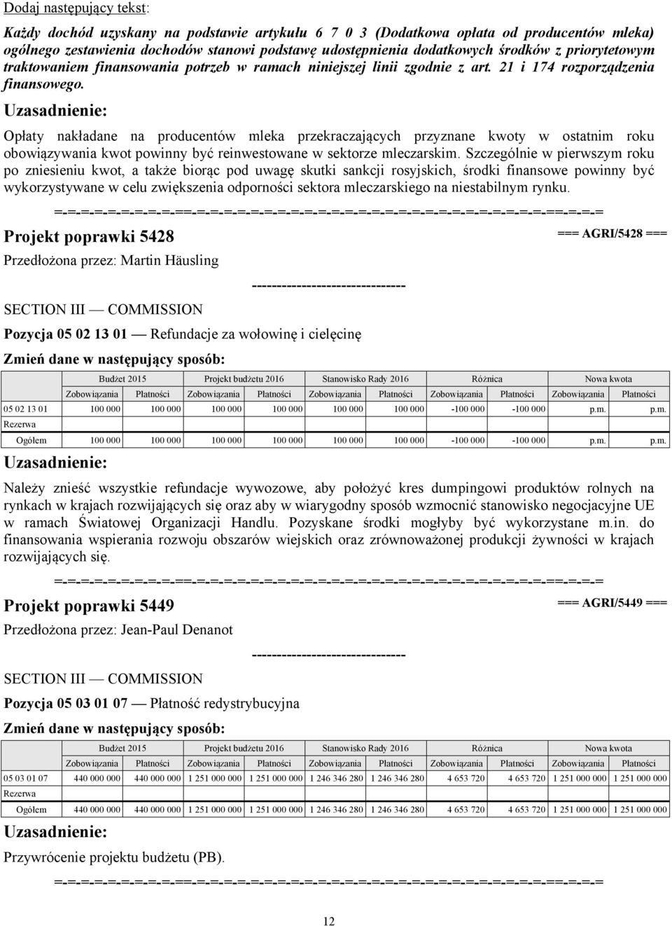 Opłaty nakładane na producentów mleka przekraczających przyznane kwoty w ostatnim roku obowiązywania kwot powinny być reinwestowane w sektorze mleczarskim.