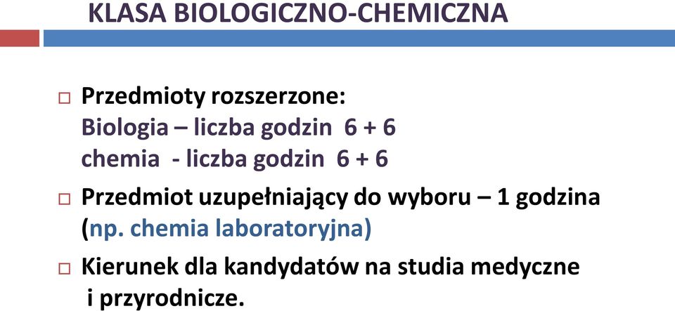 Przedmiot uzupełniający do wyboru 1 godzina (np.