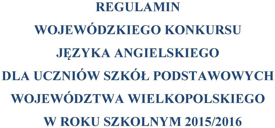 SZKÓŁ PODSTAWOWYCH WOJEWÓDZTWA