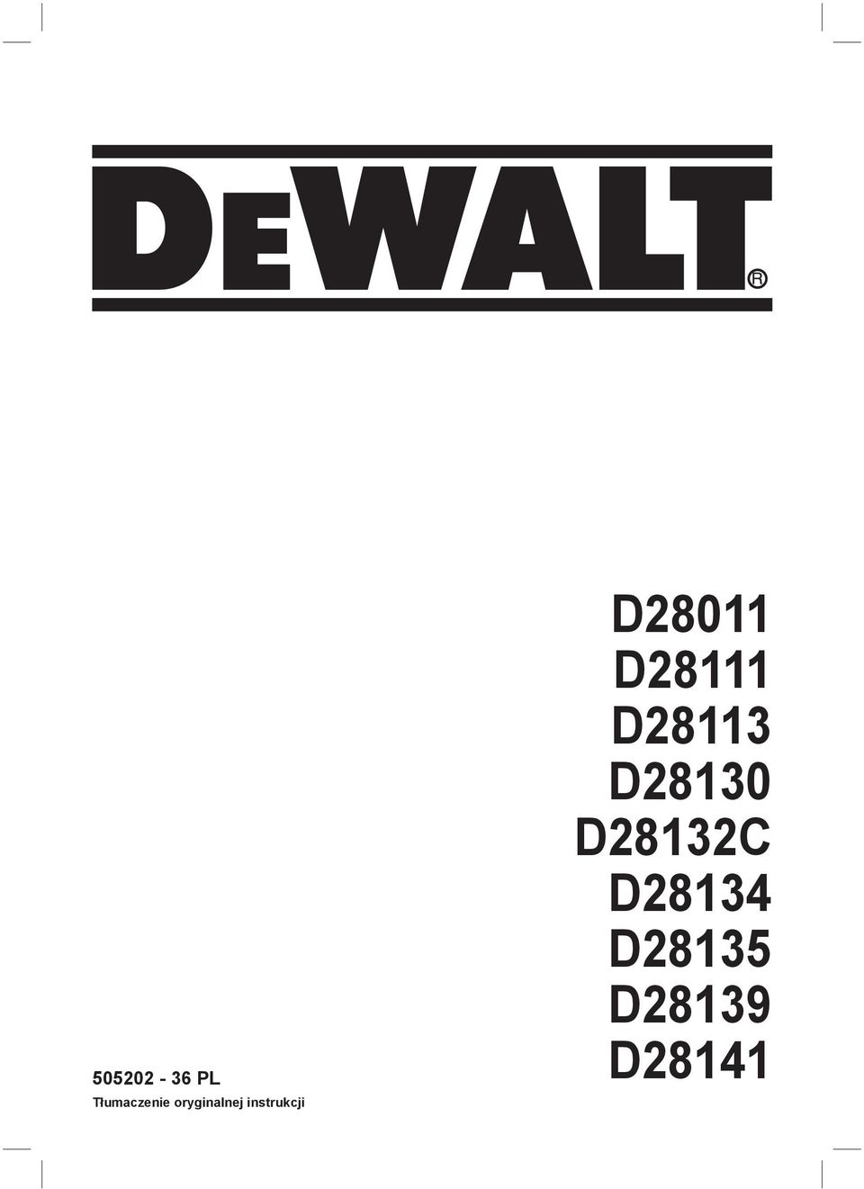 D28011 D28111 D28113 D28130