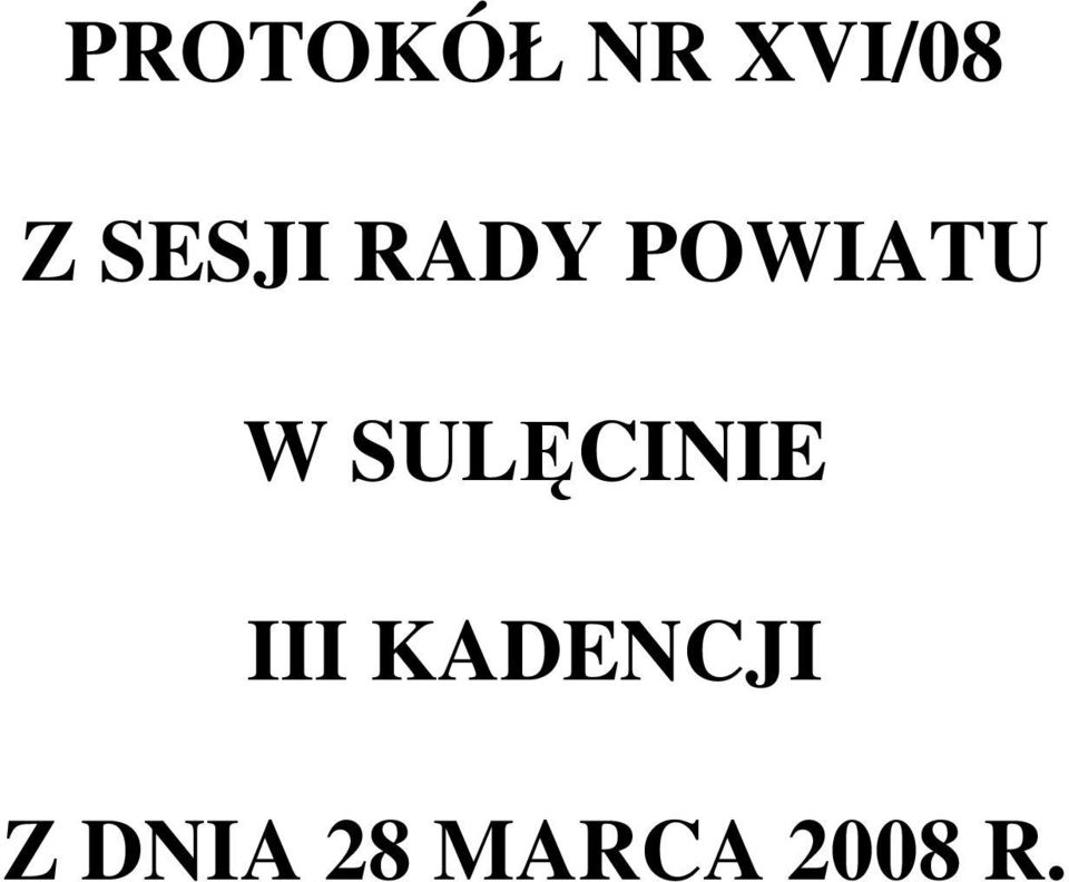 SULĘCINIE III
