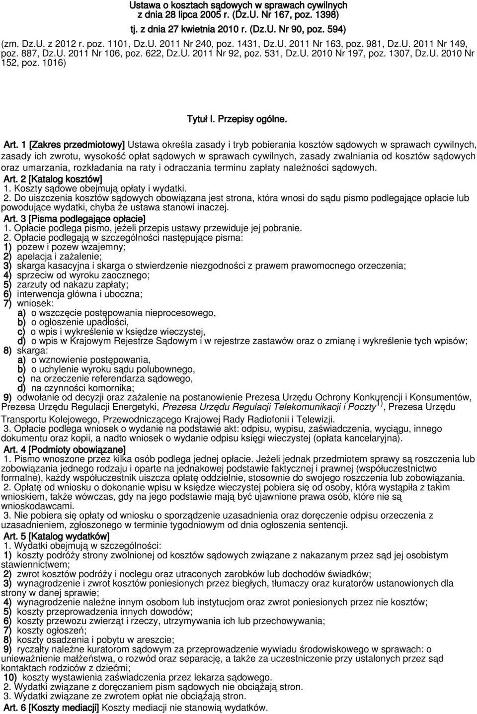 Przepisy ogólne. Art.