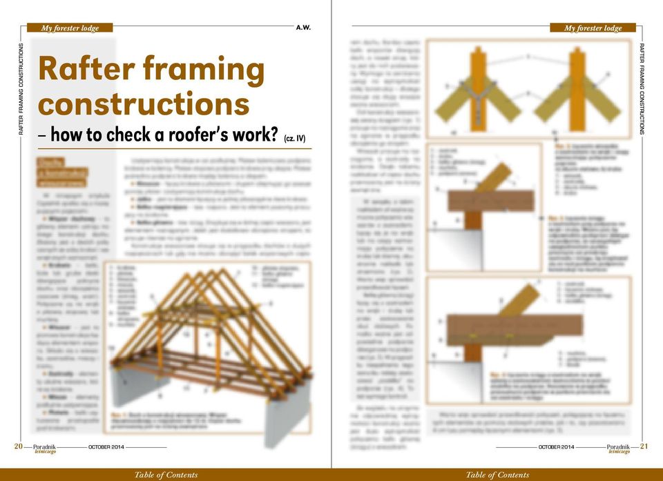 CONSTRUCTIONS Rafter framing constructions