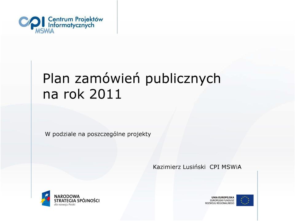 poszczególne projekty