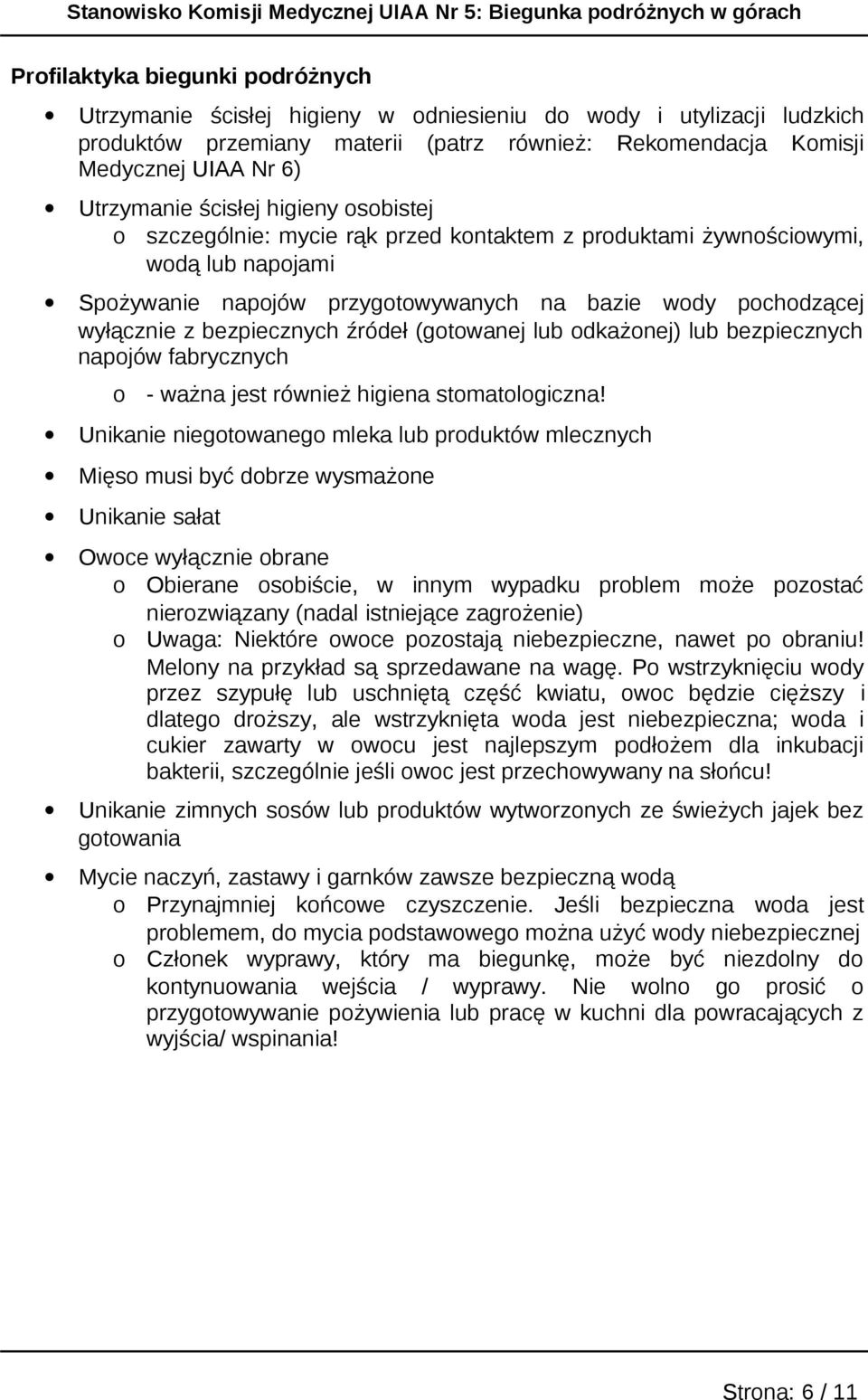 lub dkażnej) lub bezpiecznych napjów fabrycznych - ważna jest również higiena stmatlgiczna!