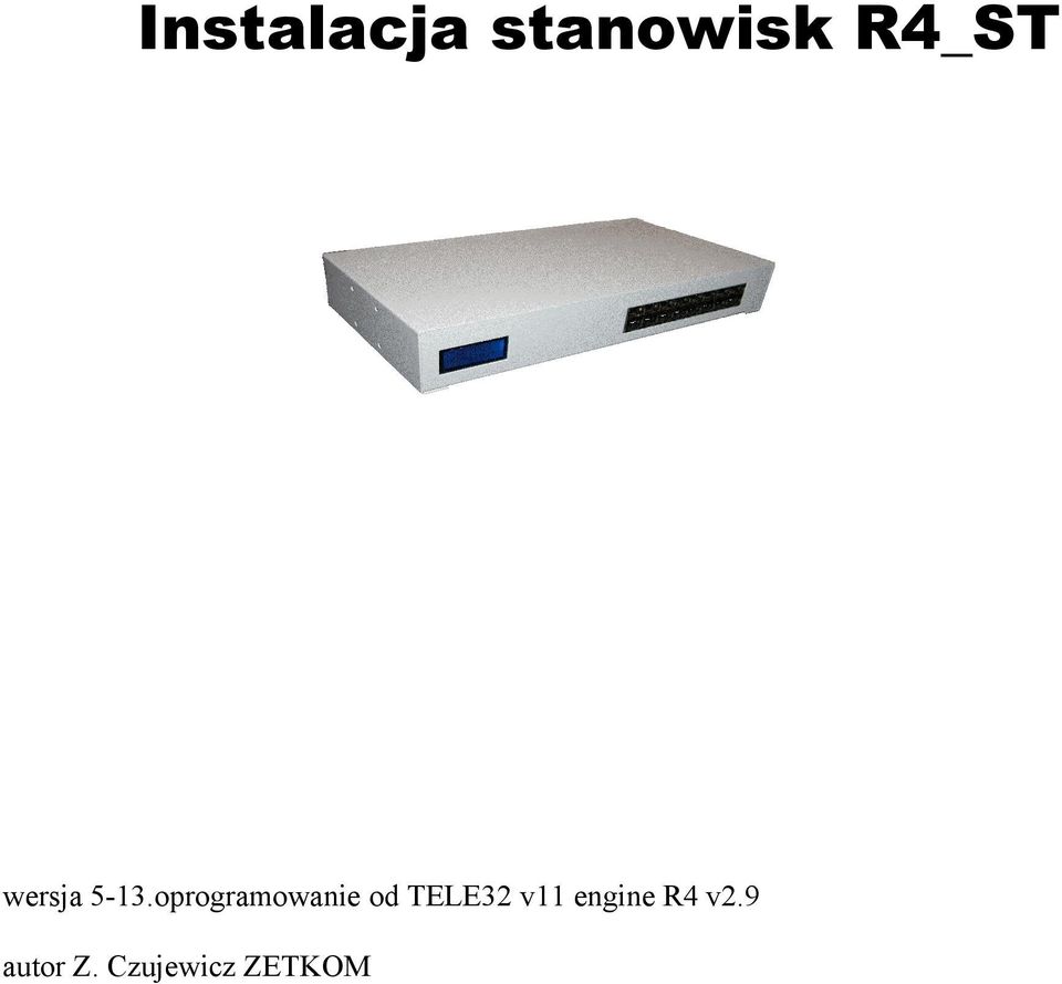 oprogramowanie od TELE32