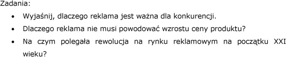 Dlaczego reklama nie musi powodować wzrostu