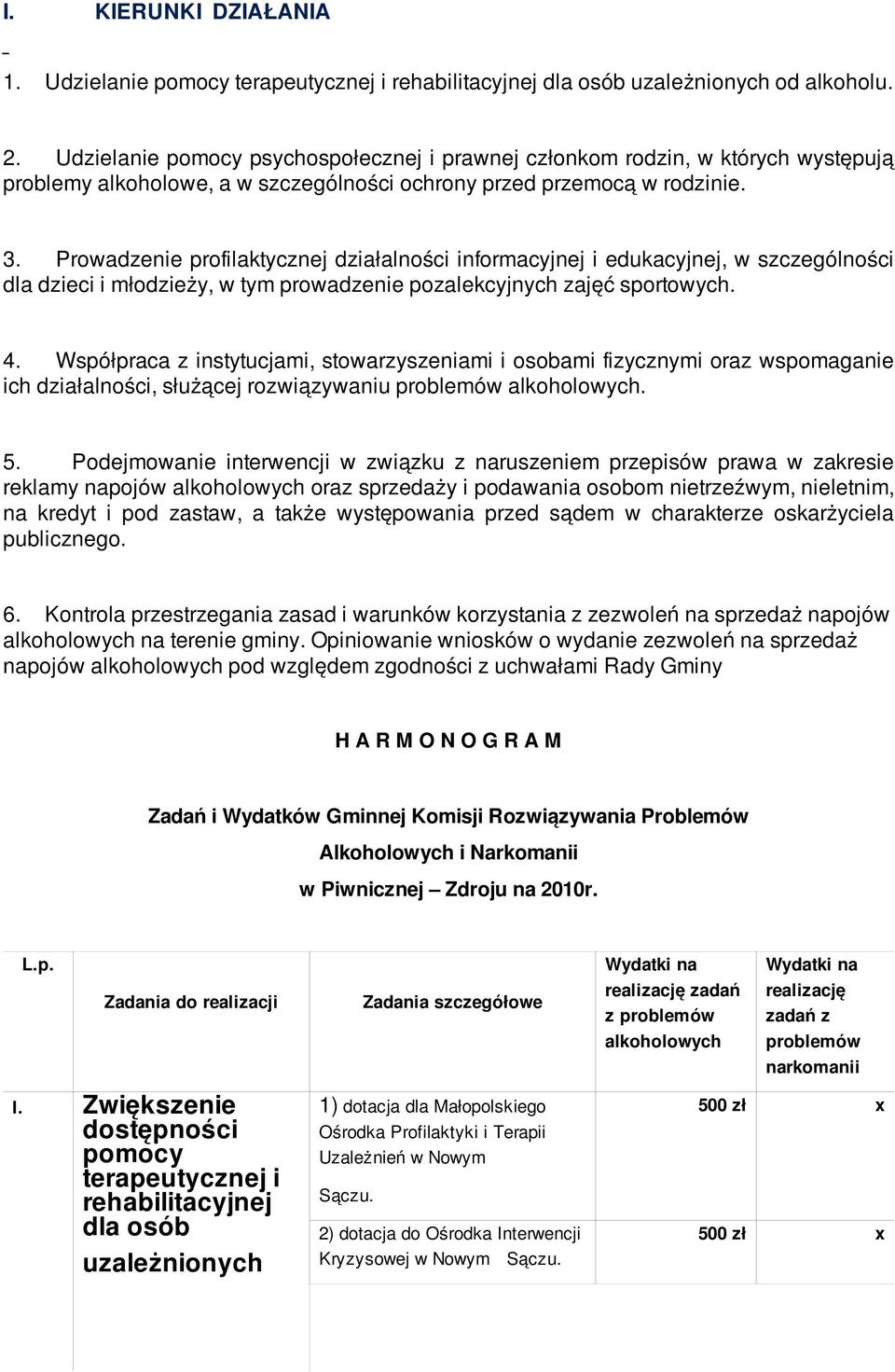Prowadzenie profilaktycznej działalności informacyjnej i edukacyjnej, w szczególności dla dzieci i młodzieży, w tym prowadzenie pozalekcyjnych zajęć sportowych. 4.