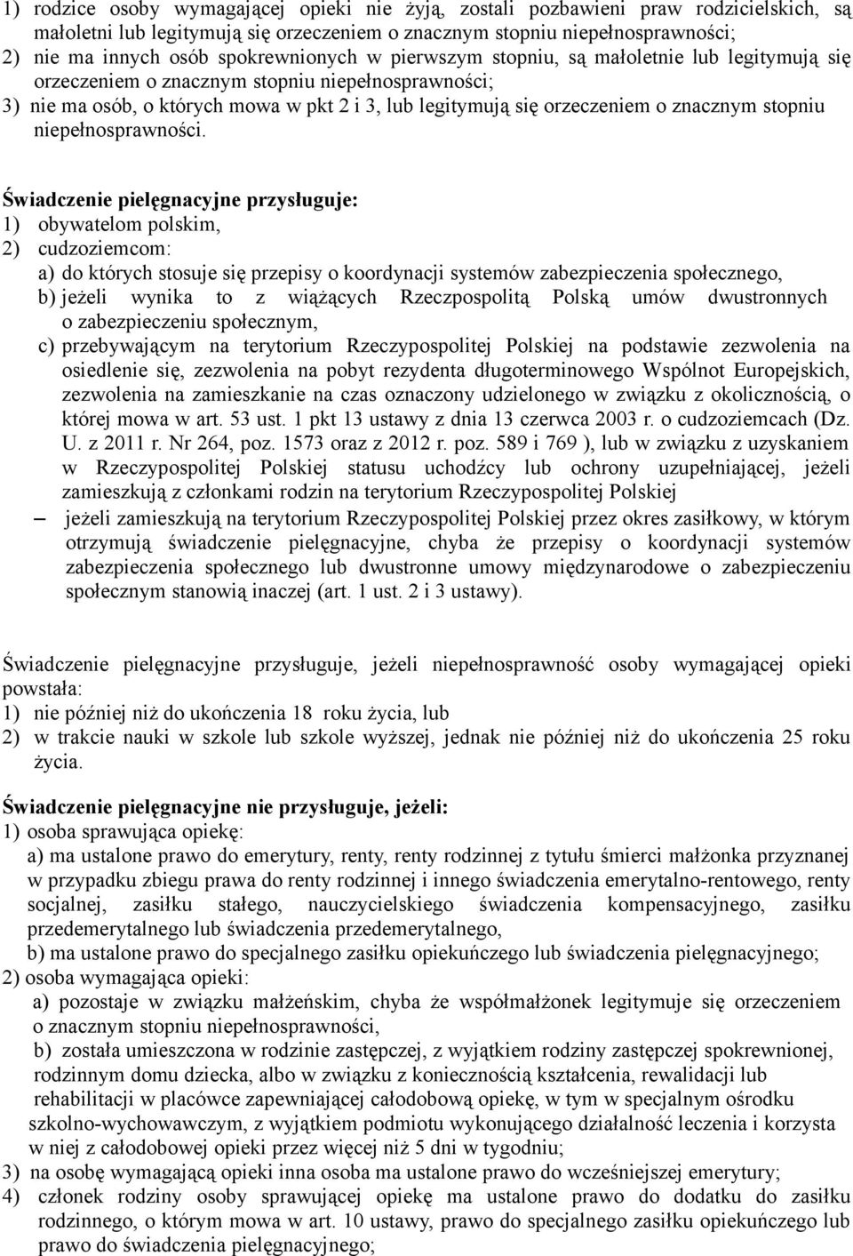 znacznym stopniu niepełnosprawności.