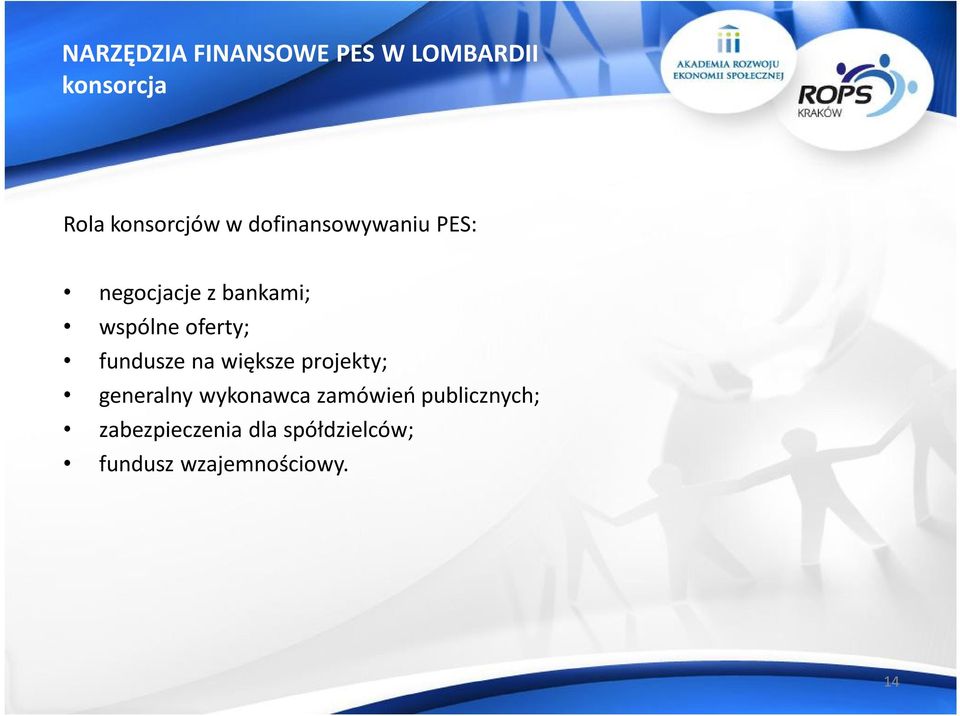 fundusze na większe projekty; generalny wykonawca zamówień