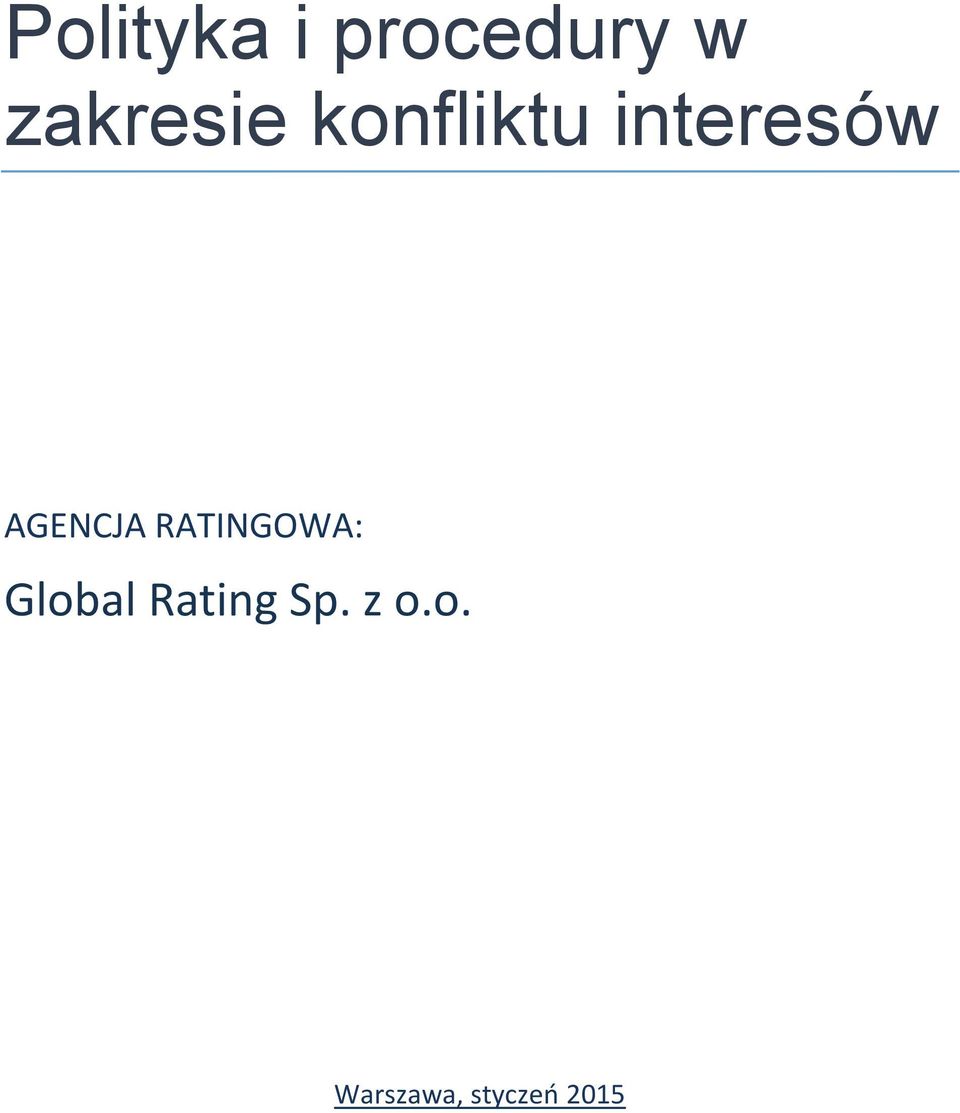 interesów AGENCJA