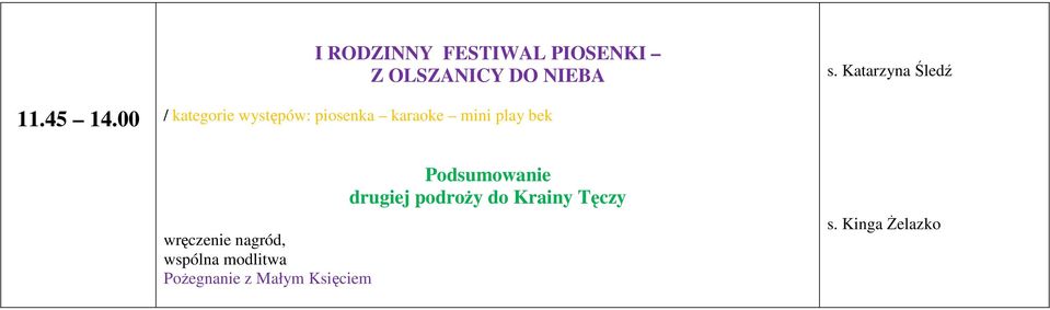 00 / kategorie występów: piosenka karaoke mini play bek