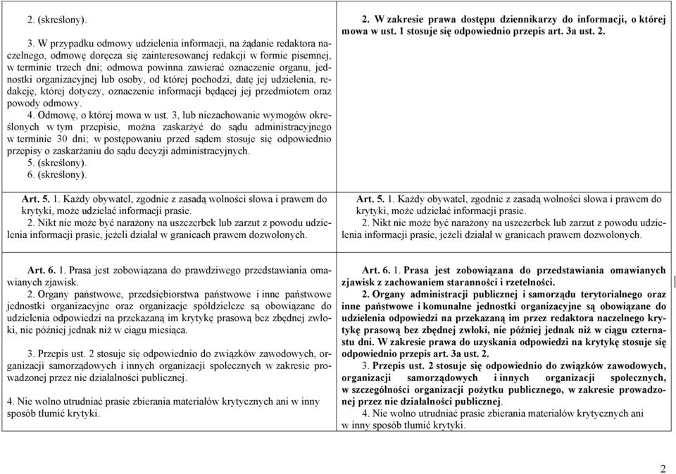 organu, jednostki organizacyjnej lub osoby, od której pochodzi, datę jej udzielenia, redakcję, której dotyczy, oznaczenie informacji będącej jej przedmiotem oraz powody odmowy. 4.