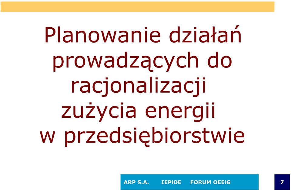 racjonalizacji zużycia