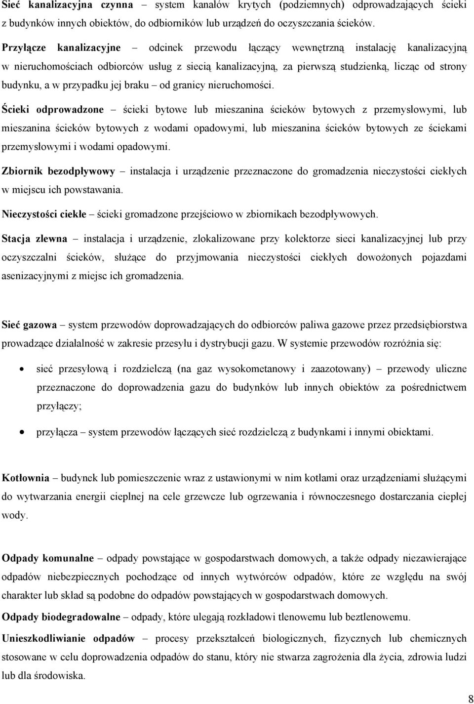 przypadku jej braku od granicy nieruchomości.