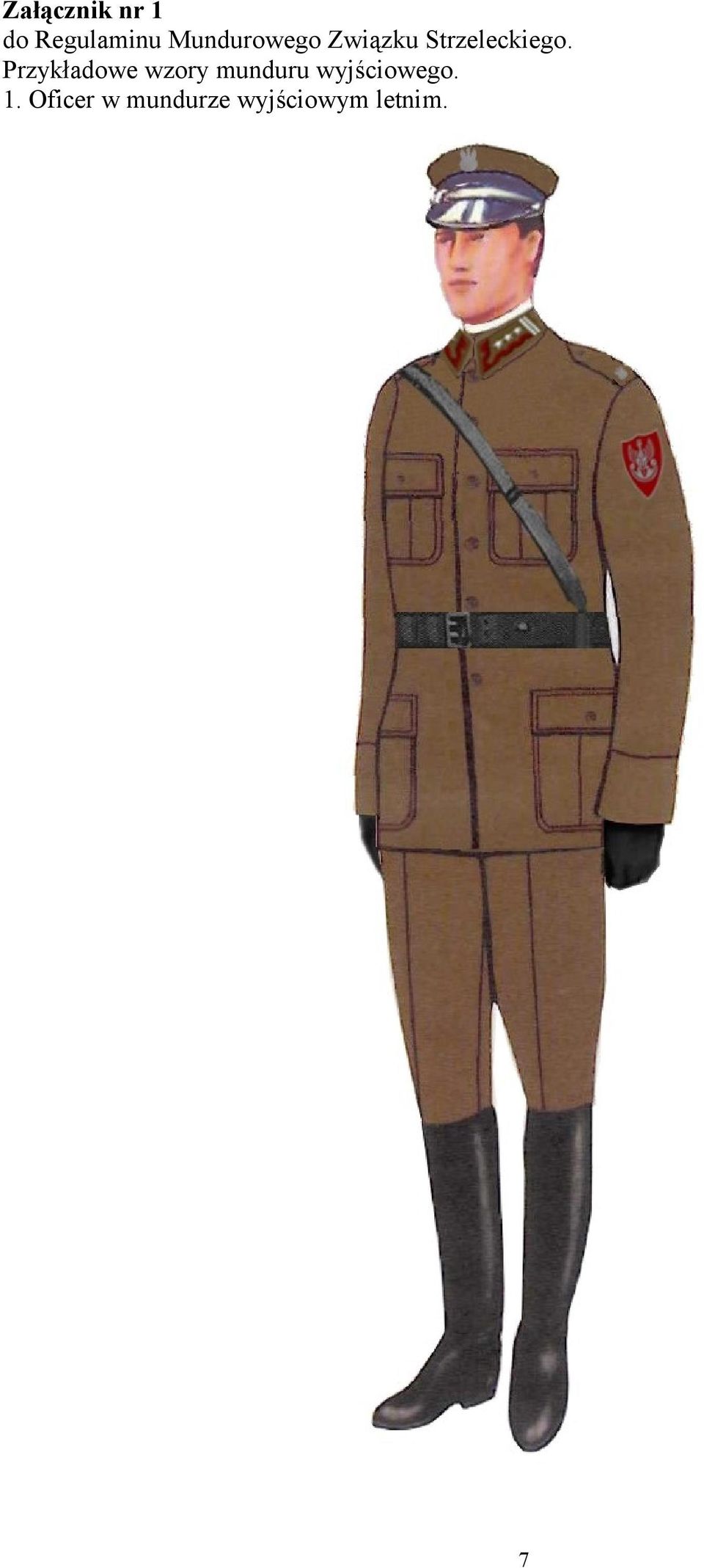 Przykładowe wzory munduru