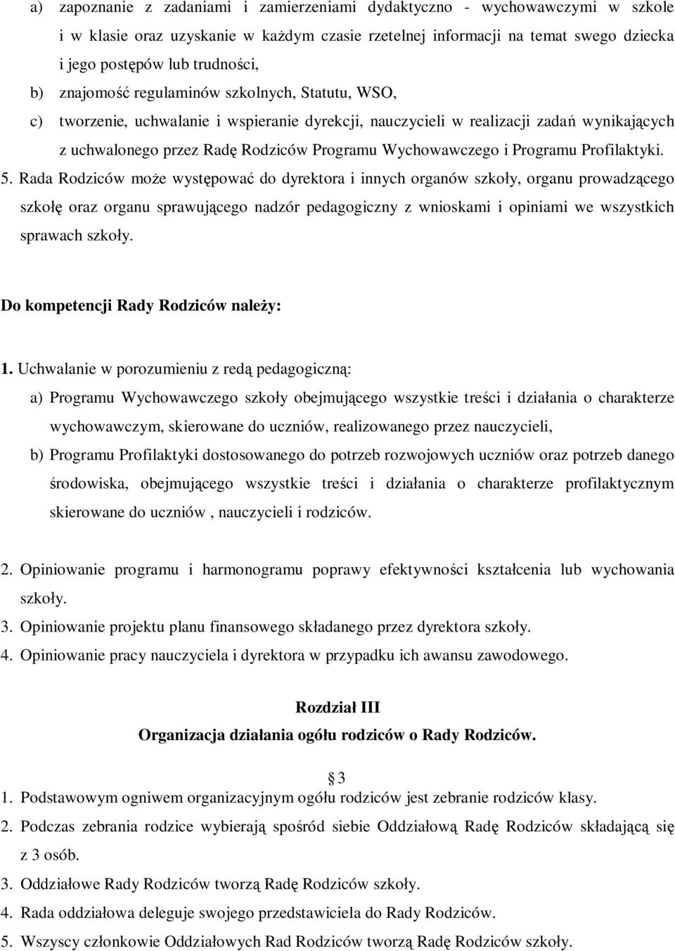 Programu Profilaktyki. 5.