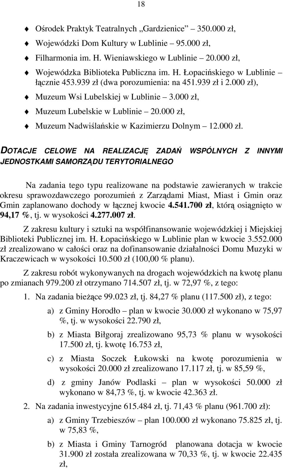 , Muzeum Wsi Lubelskiej w Lublinie 3.000 zł,