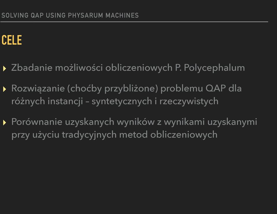 różnych instancji syntetycznych i rzeczywistych Porównanie