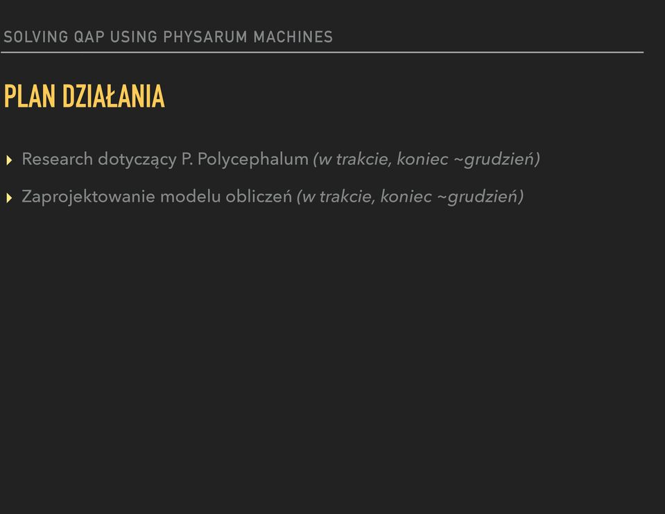 ~grudzień) Zaprojektowanie modelu
