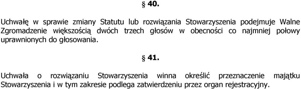 uprawnionych do głosowania. 41.