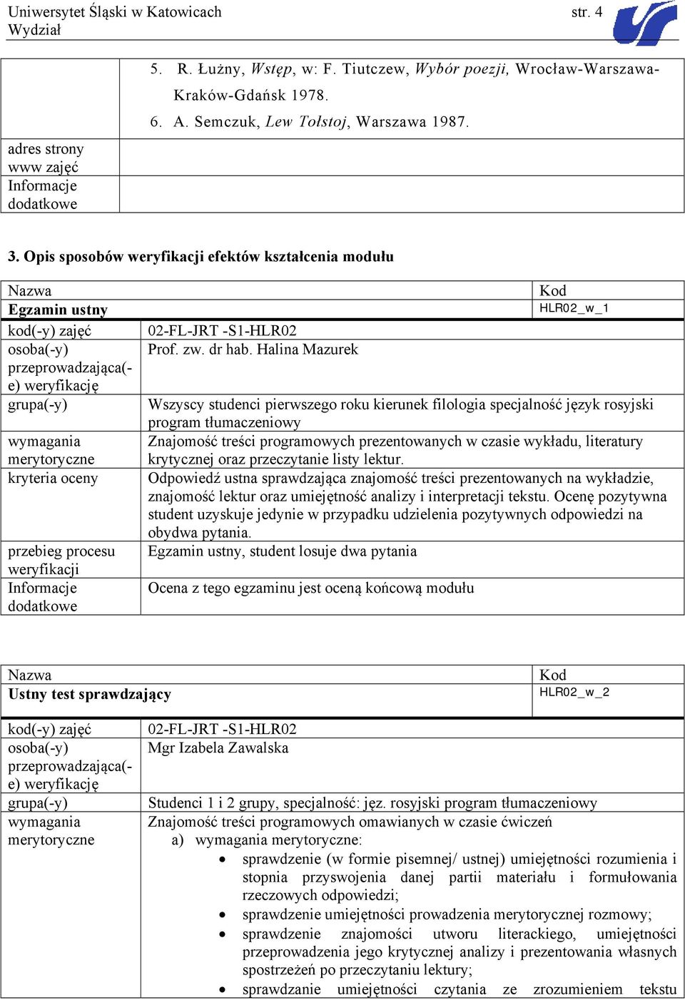 02-FL-JRT -S1-HLR02 Prof. zw. dr hab.