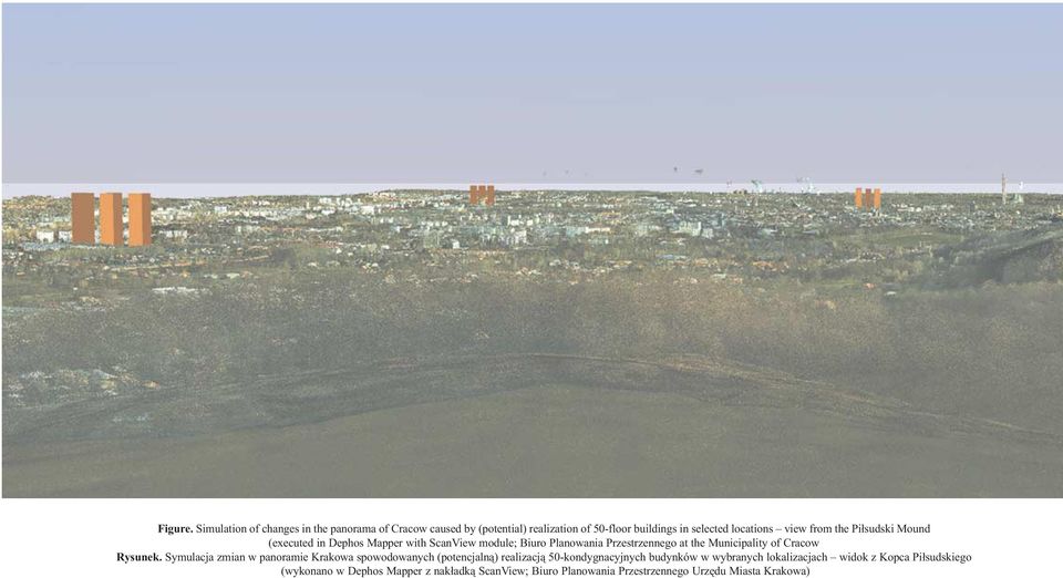 (executed in Dephos Mapper with ScanView module; Biuro Planowania Przestrzennego at the Municipality of Cracow Rysunek.