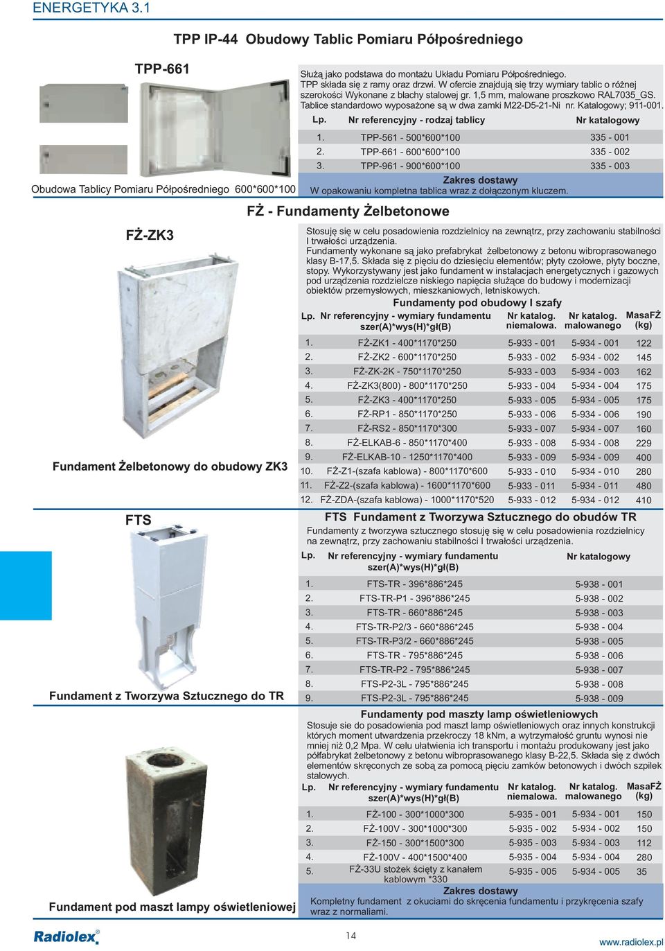 Tablice standardowo wyposa one s¹ w dwa zamki M-D--Ni nr. Katalogowy; -00. referencyjny - rodzaj tablicy.