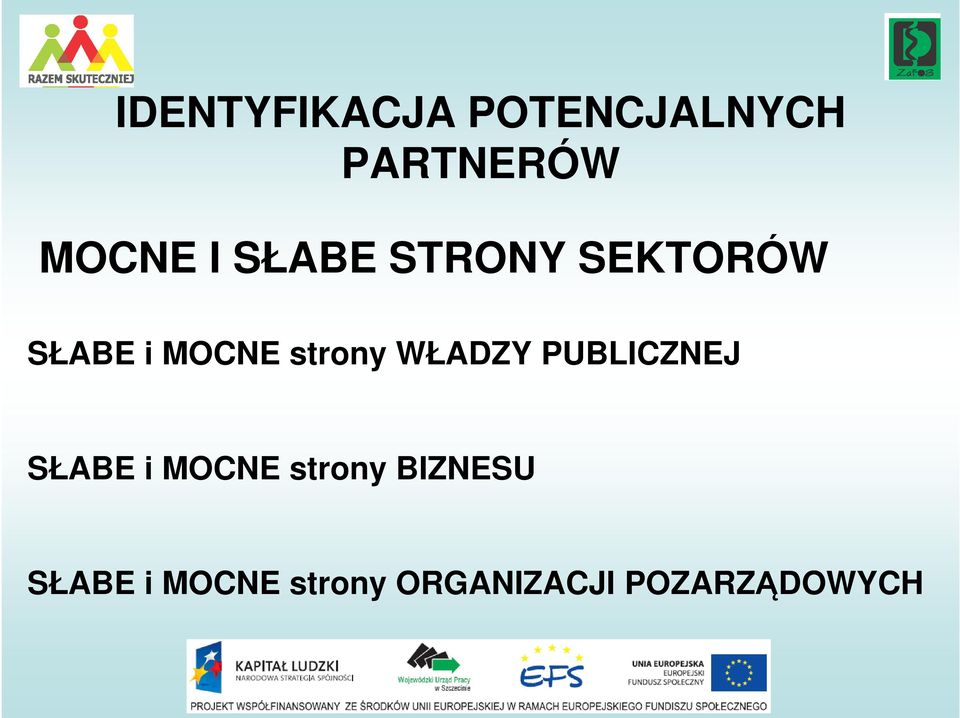 WŁADZY PUBLICZNEJ SŁABE i MOCNE strony