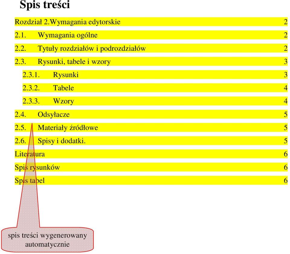 5. Materiały źródłowe 5 2.6. Spisy i dodatki.