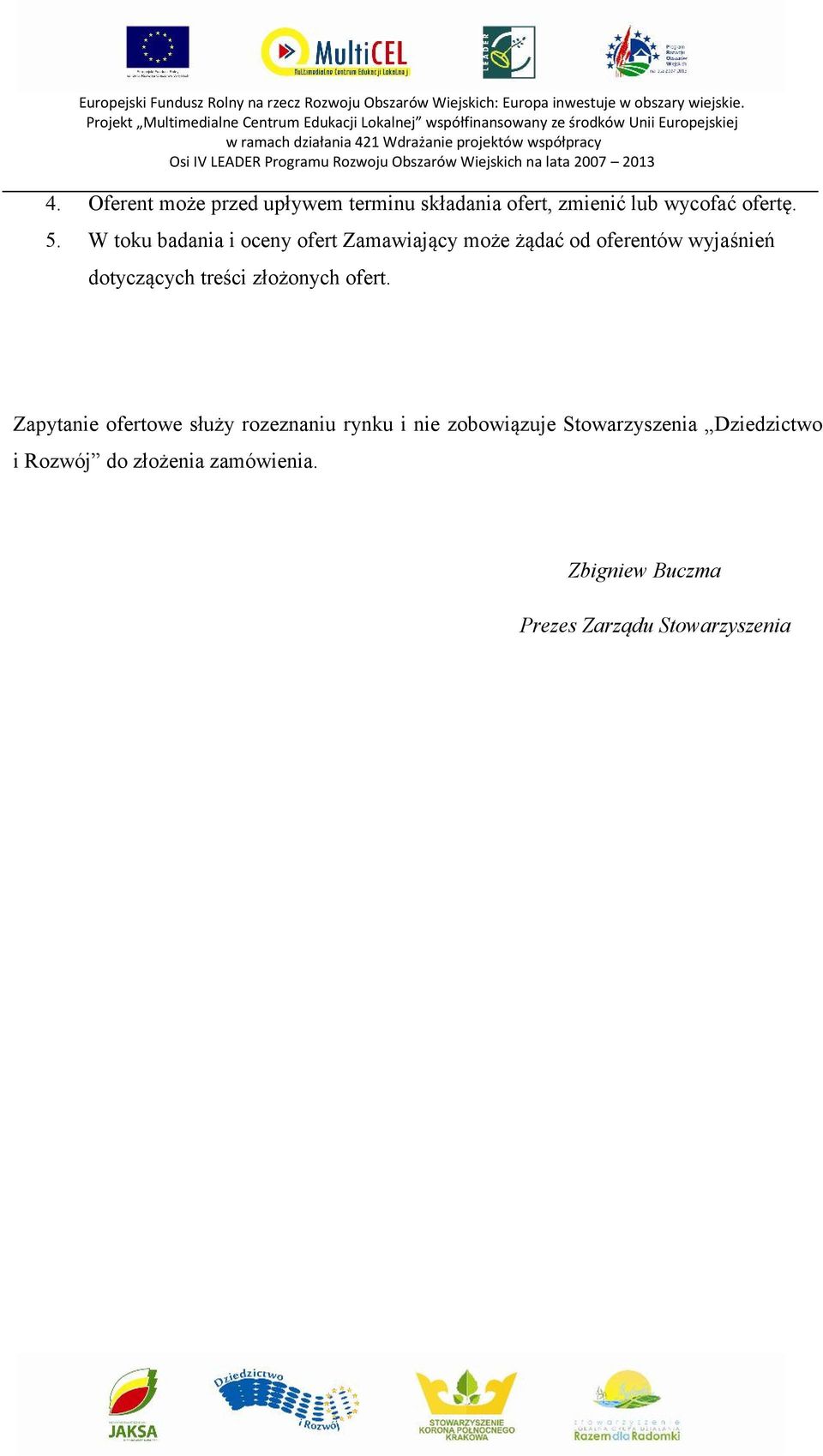 treści złożonych ofert.