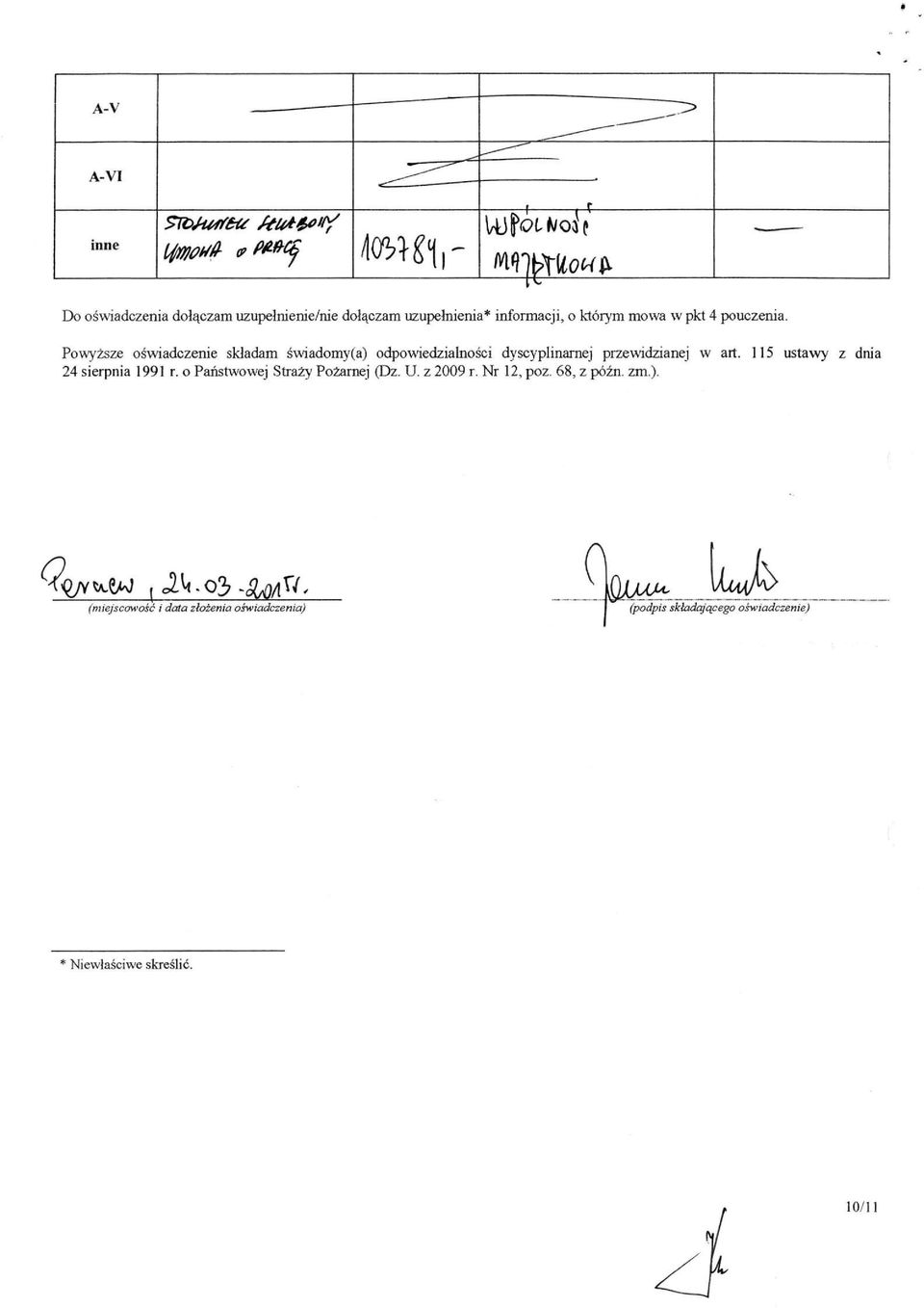 115 ustawy z dnia 24 sierpnia 1991 r. o Państwowej Straży Pożarnej (Dz. U. z 2009 r. Nr 12, poz.