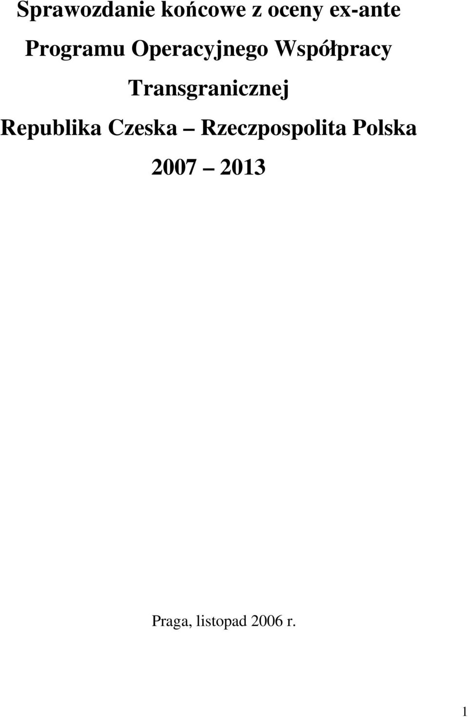 Transgranicznej Republika Czeska